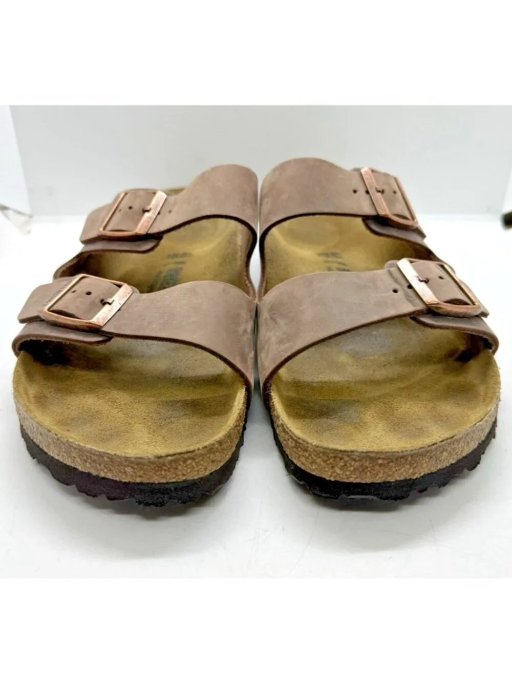 Birkenstock Arizona Soft Footbed Oiled Leather Sandals Men's Shoes Sz 46 M 13
